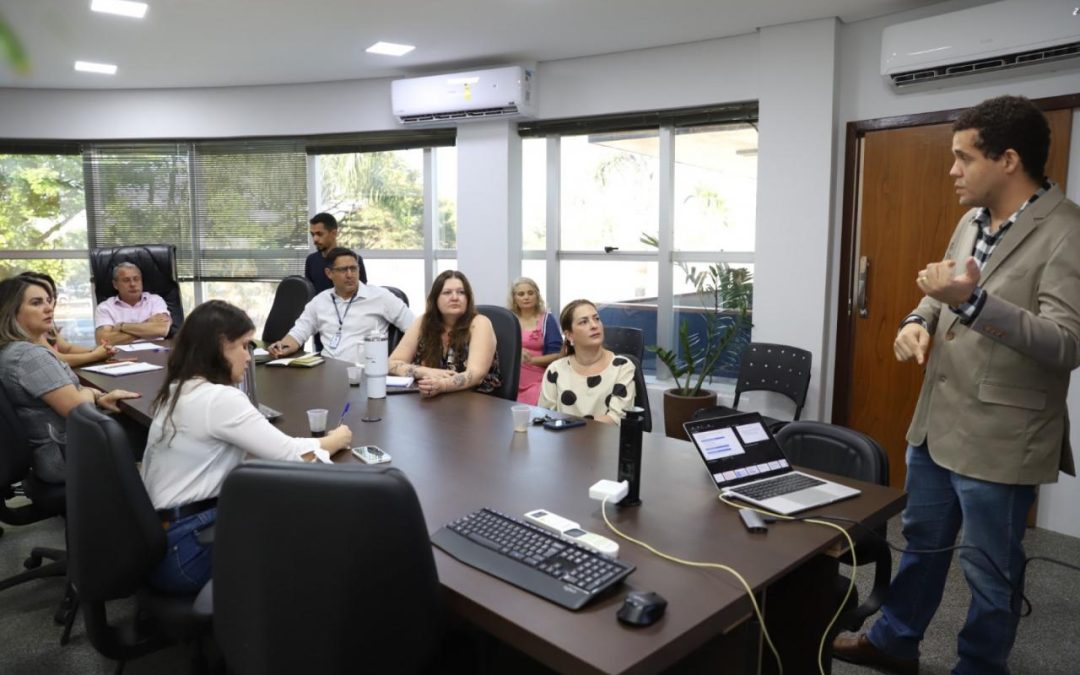 Foto da sala de apresentação Prefeitura de Sorriso